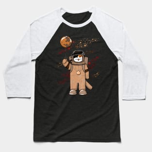 Astronaut cat Mars Baseball T-Shirt